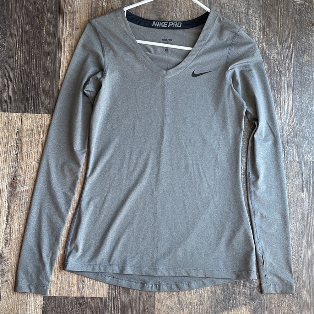 Nike Pro Core Fitted Long-Sleeve T-Shirt Sz M